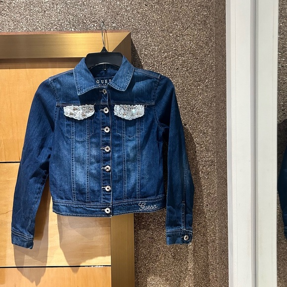Guess Other - Guess Los Angeles Girls Blue Denim Jacket, Size Large (14)